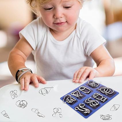 Woyuosn Physics Mind Metal Puzzles Unlock Interlock Game