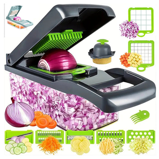 Multifunction Vegetable Chopper — 16 Tools in 1