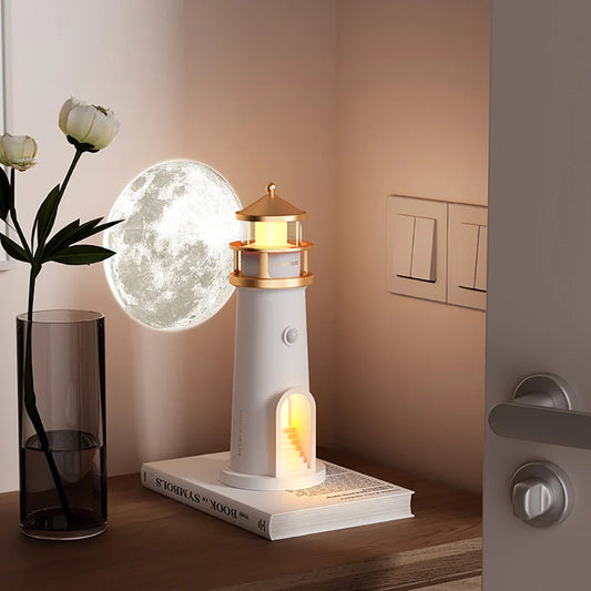 Lighthouse Moon Projection Night Light