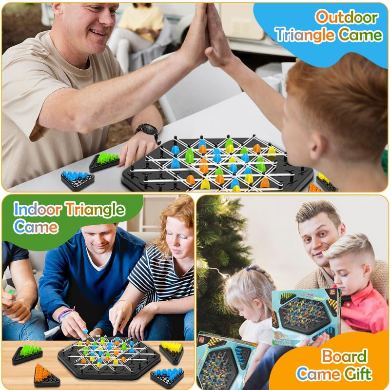 Triangle Chain Strategy Board Game