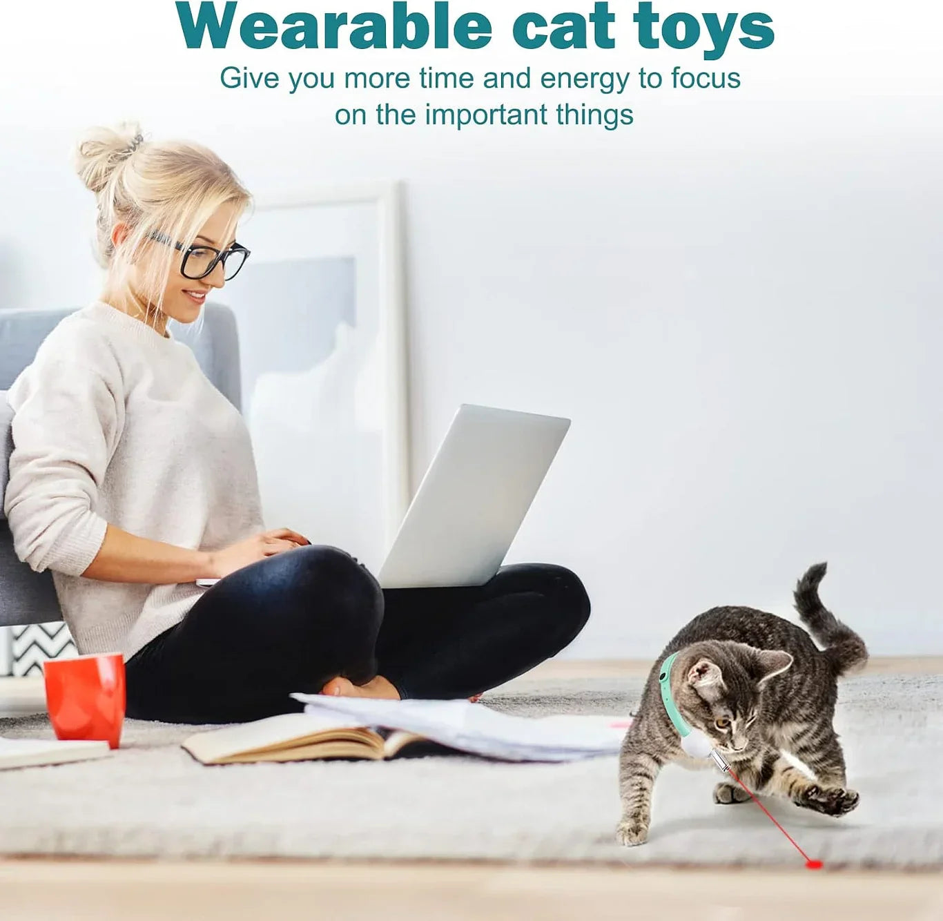 Interactive Cat Collar Laser Toy