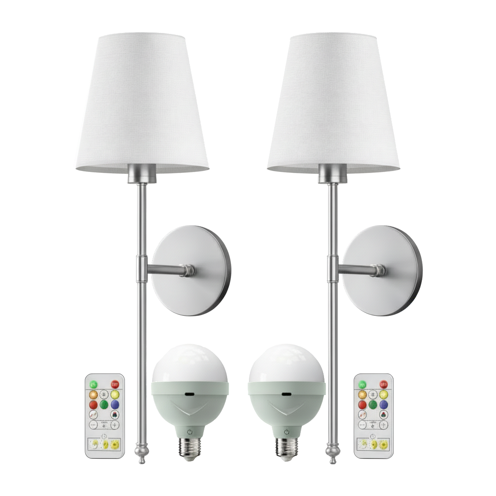 Wireless Wall Sconces (Set of 2)