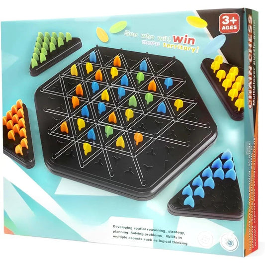 Triangle Chain Strategy Board Game