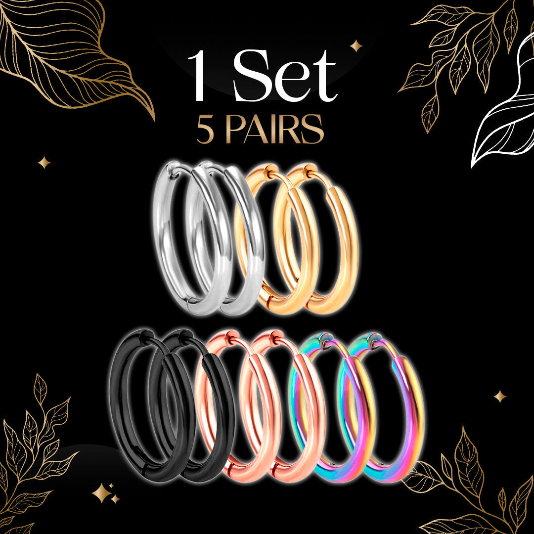 1 Pair/2Pcs Small Hoop Earrings