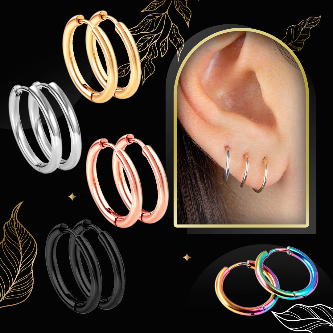 1 Pair/2Pcs Small Hoop Earrings