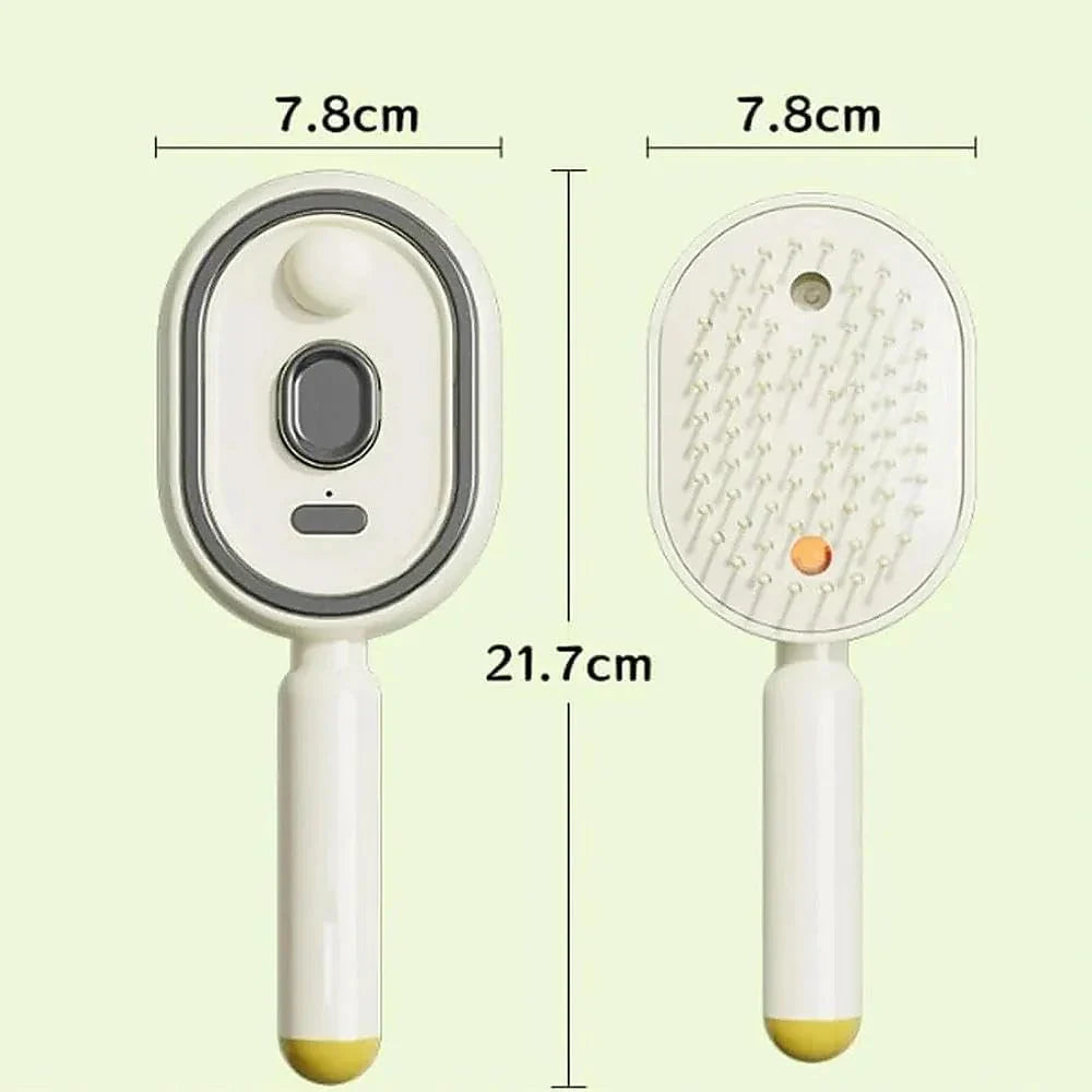 2-in-1 Hair Straightening Brush – Straighten, Detangle & Shine