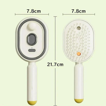 2-in-1 Hair Straightening Brush – Straighten, Detangle & Shine