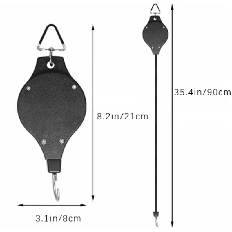 Plant Pulley Set For Garden Baskets Pots, Birds Feeder