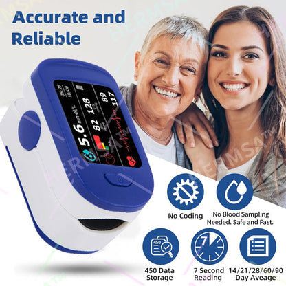HERMSA™ High-Precision Multi-Purpose Non-Invasive Medical Device(For Blood Glucose, Blood Oxygen, and Blood Pressure Monitoring)[99.9% Accuracy]
