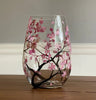 Four Seasons Tree Wine Glasses - Hand Painted Art