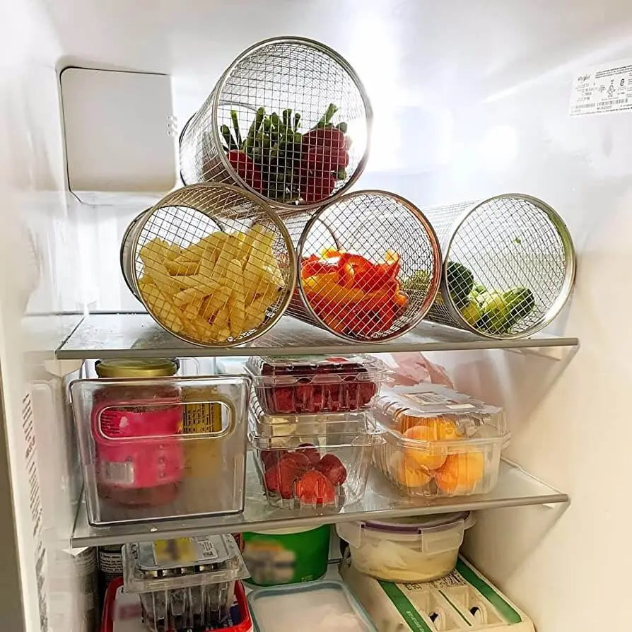 GrillRoller™ – Portable Stainless Steel BBQ Basket