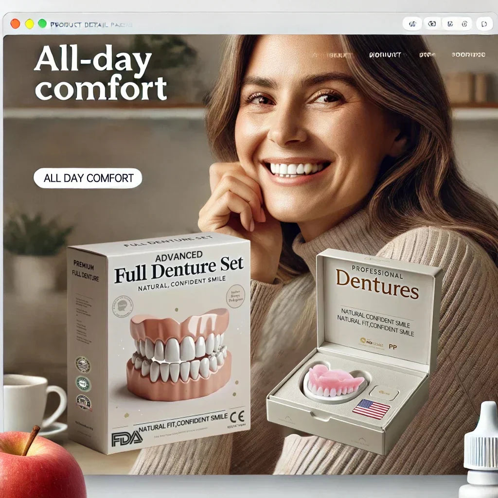 Advanced Customized Full Denture Set🦷