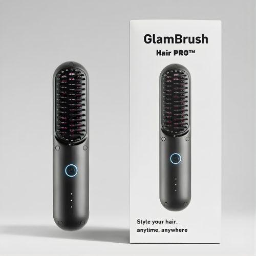 Heated Hair Smoothing Brush | Get sleek salon confidence anywhere – 3 heat settings for every hair day