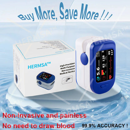 HERMSA™ High-Precision Multi-Purpose Non-Invasive Medical Device(For Blood Glucose, Blood Oxygen, and Blood Pressure Monitoring)[99.9% Accuracy]