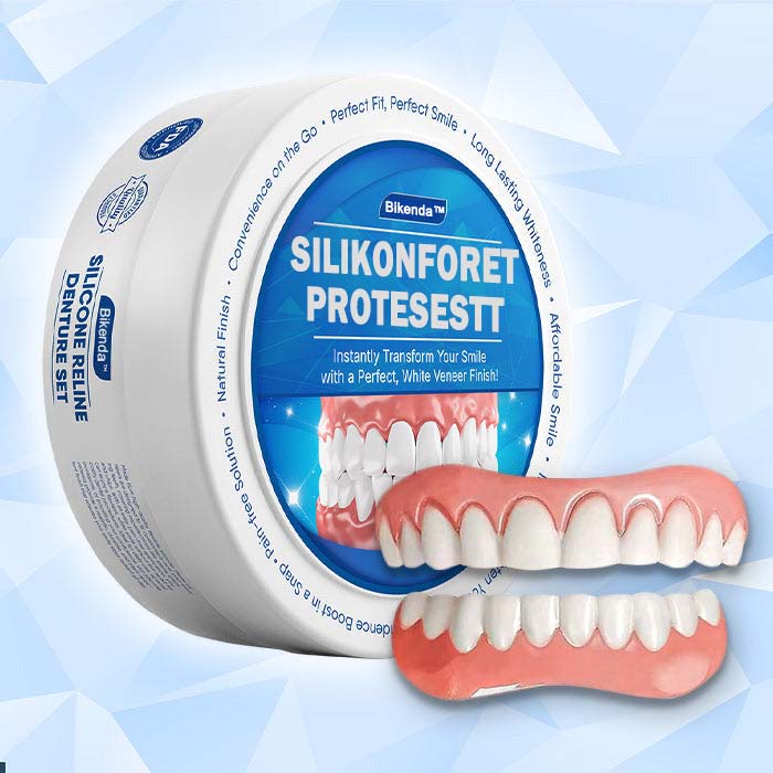 Bikenda™ Silicone Denture Set - For optimal komfort og perfekt passform!