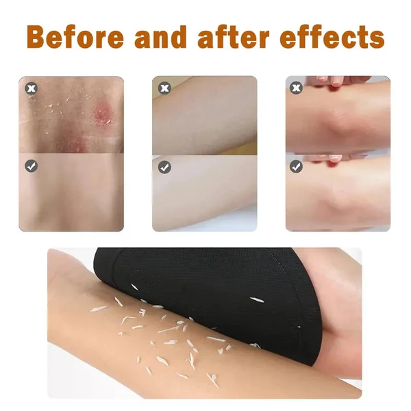 🧽 4-Pack Soft Rubber Shower Scrubber – Gentle Exfoliating Body Cleaner