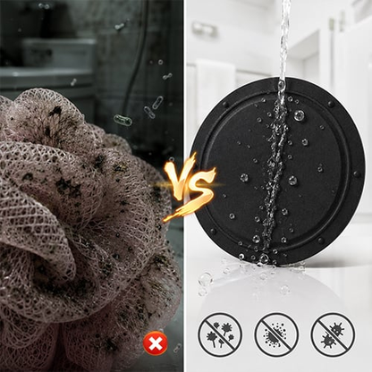 🧽 4-Pack Soft Rubber Shower Scrubber – Gentle Exfoliating Body Cleaner
