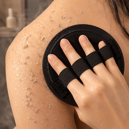 🧽 4-Pack Soft Rubber Shower Scrubber – Gentle Exfoliating Body Cleaner