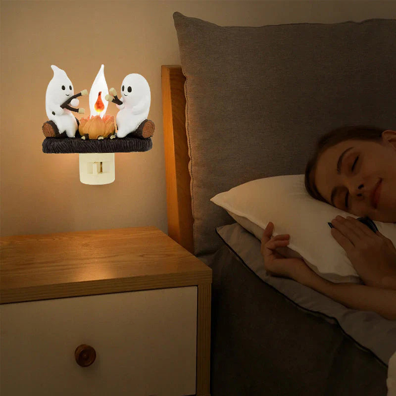 🔥Last Day Sale Price | Ghost Campfire Flickering Nightlight✨🔥👻