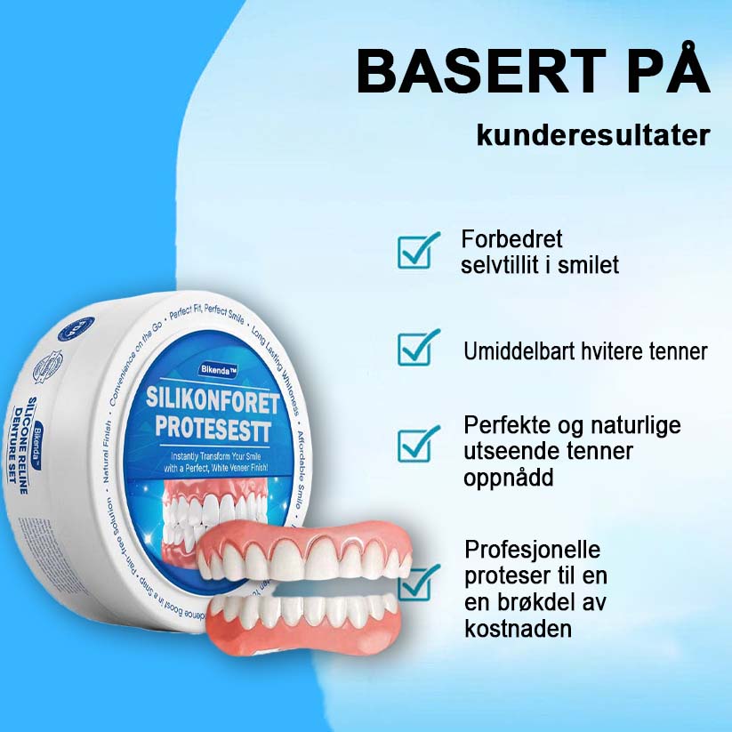 Bikenda™ Silicone Denture Set - For optimal komfort og perfekt passform!