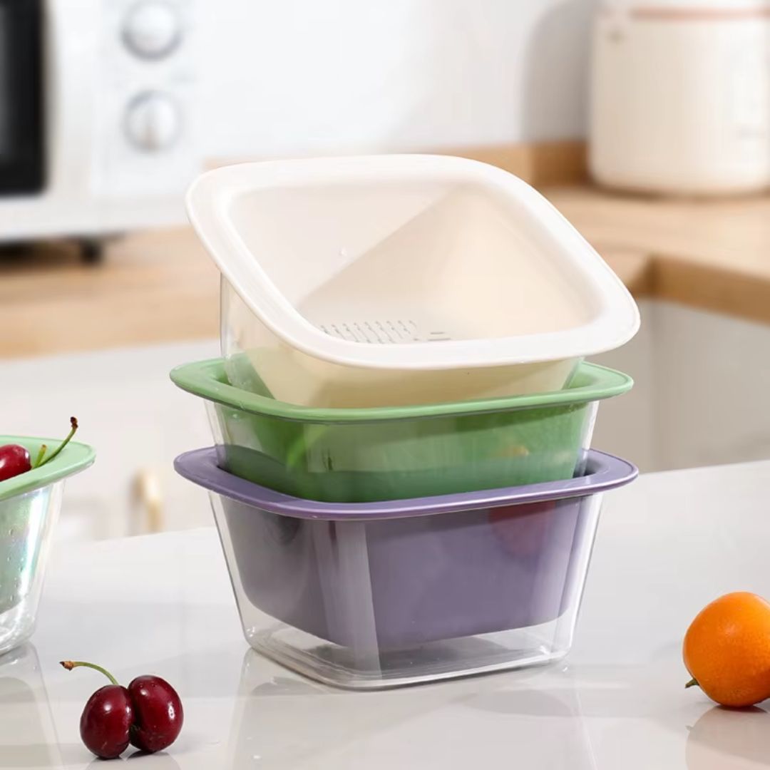 Precious Fruit Container & Drainer Basket