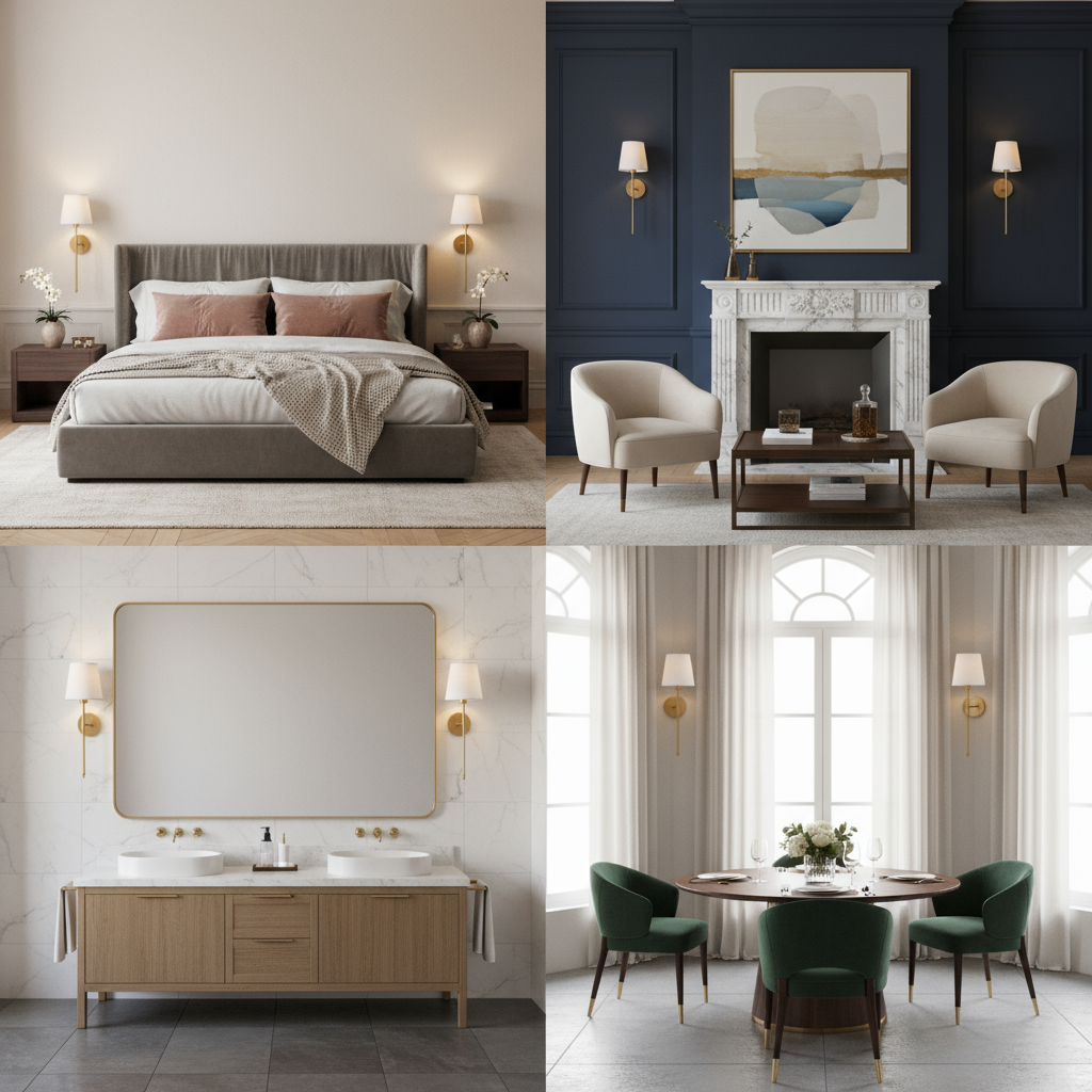 Wireless Wall Sconces (Set of 2)