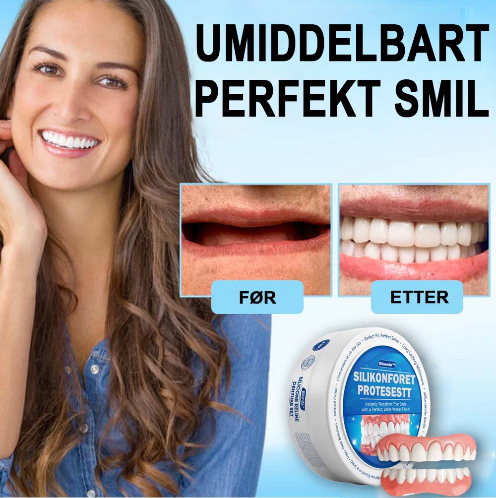 Bikenda™ Silicone Denture Set - For optimal komfort og perfekt passform!