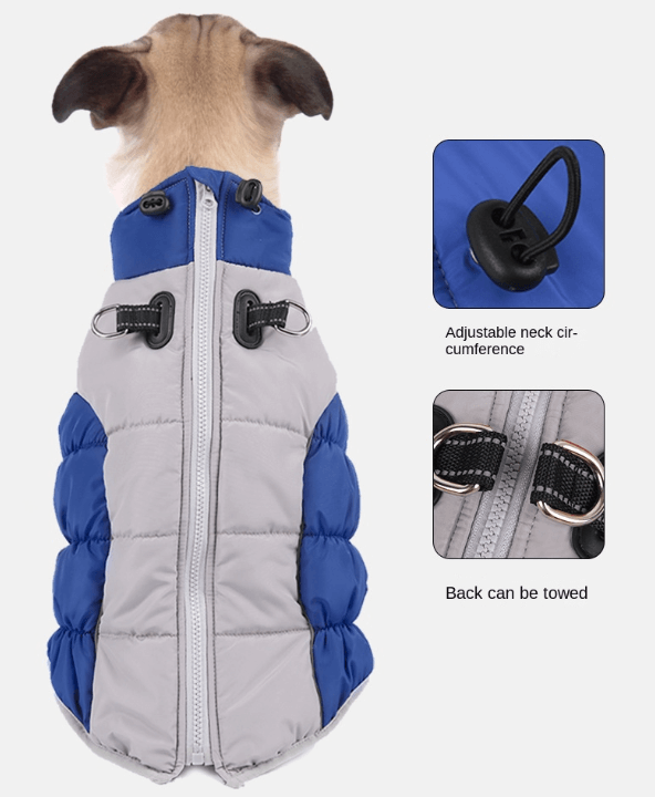 Winter Dog Coat – Insulated w/ Built-In Harness