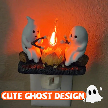 🔥Last Day Sale Price | Ghost Campfire Flickering Nightlight✨🔥👻