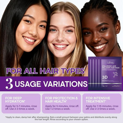 3D Hyaluronic Acid & Collagen Hair Mask 30g