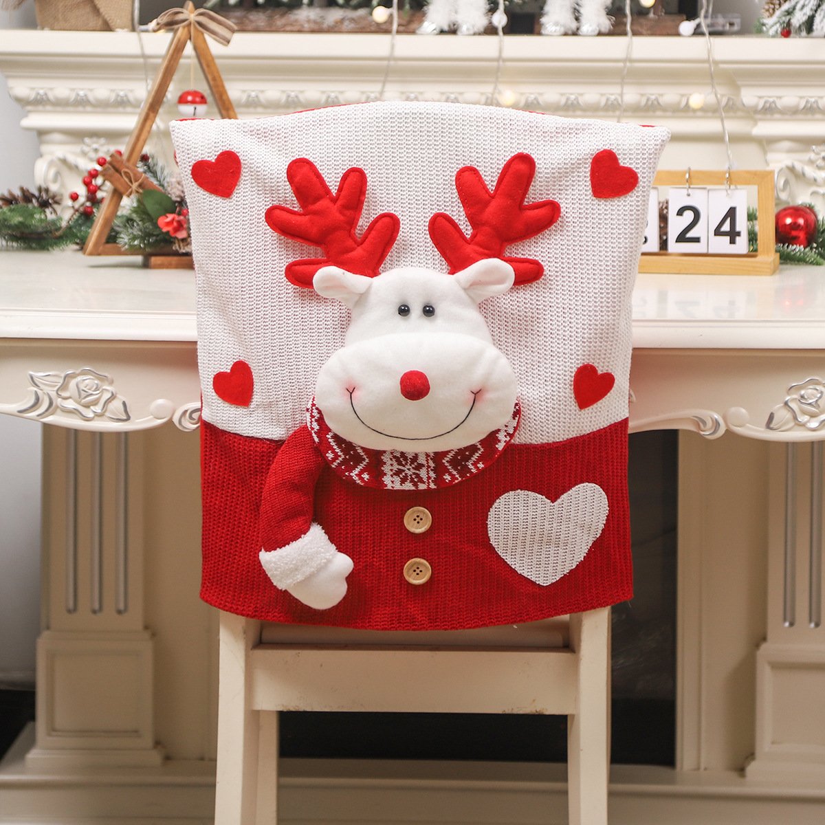 🎄Cute Christmas Themed Chair Cover