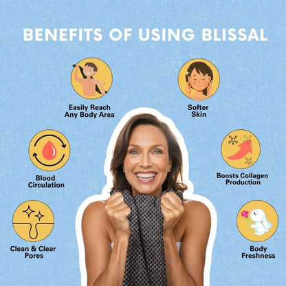 🧼Blissal Exfoliating Antibacterial Shower Towel🚿