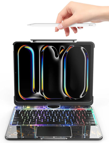 Transparent 360° iPad Keyboard Case