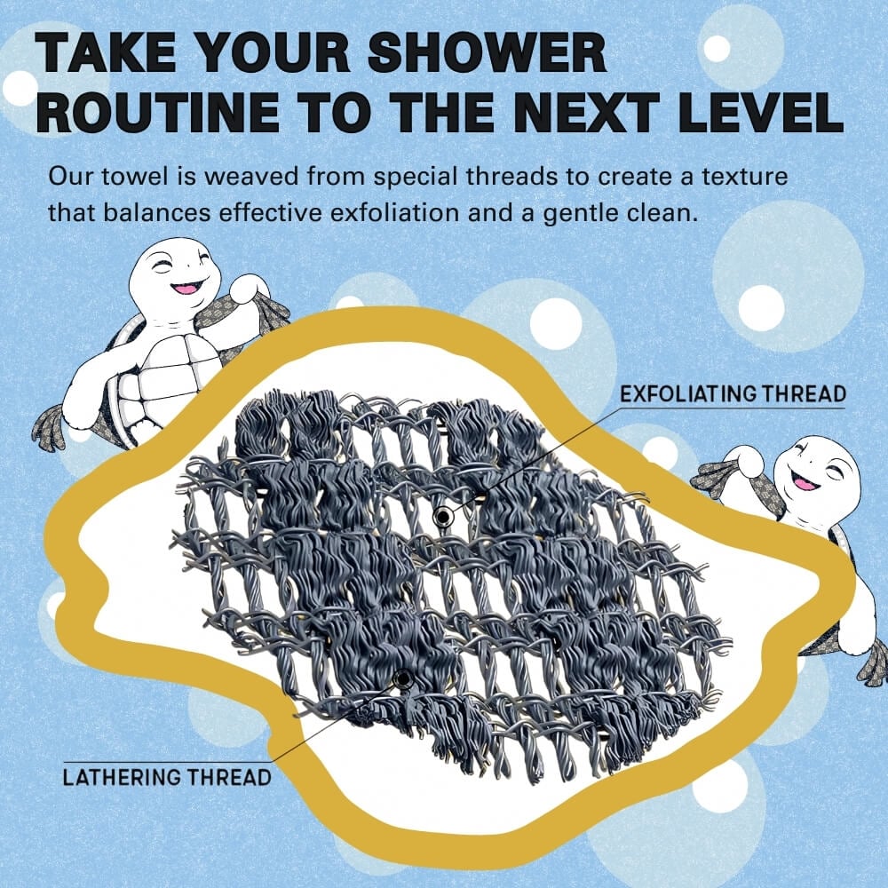 🧼Blissal Exfoliating Antibacterial Shower Towel🚿