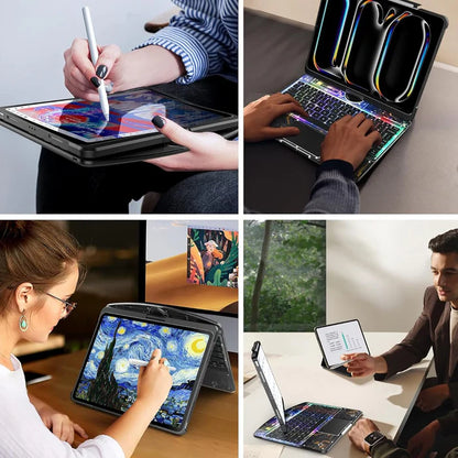Transparent 360° iPad Keyboard Case