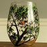 Four Seasons Tree Wine Glasses - Hand Painted Art