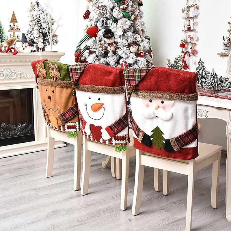 🎄Cute Christmas Themed Chair Cover