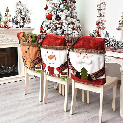 🎄Cute Christmas Themed Chair Cover