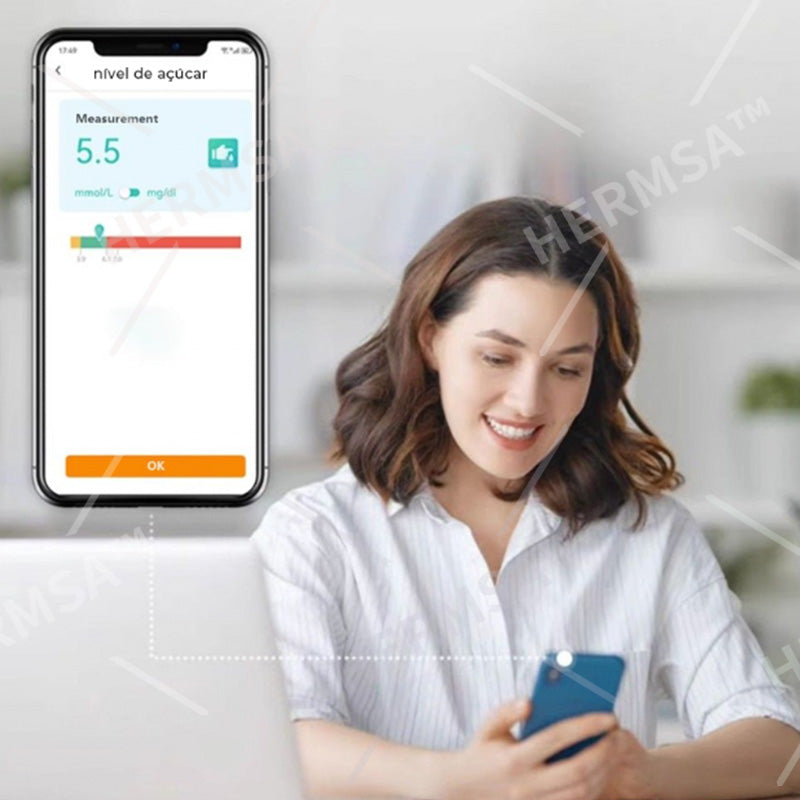 HERMSA™ High-Precision Multi-Purpose Non-Invasive Medical Device(For Blood Glucose, Blood Oxygen, and Blood Pressure Monitoring)[99.9% Accuracy]