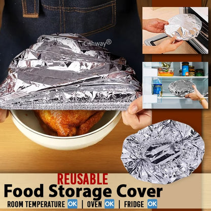 Aprolo® Reusable Heat-Locking Aluminum Foil Food Cover(50PCS)