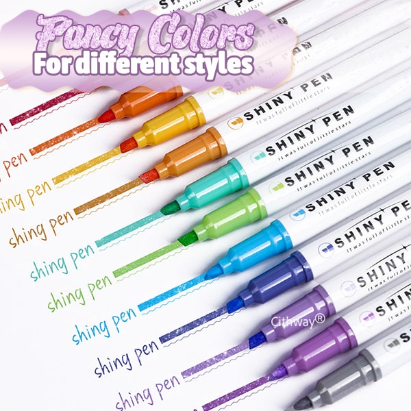 Perfect-Glittery Highlighting Pen Set