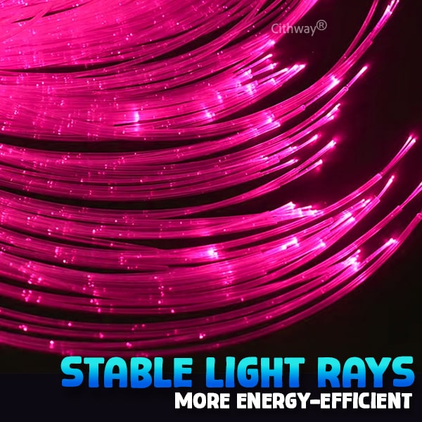 Fiber Optics Color-Changing Fountain Night Lamp