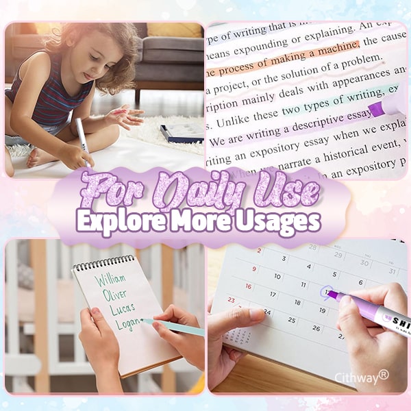 Perfect-Glittery Highlighting Pen Set