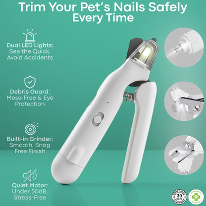 2-in-1 Pets nail grinder and clipper