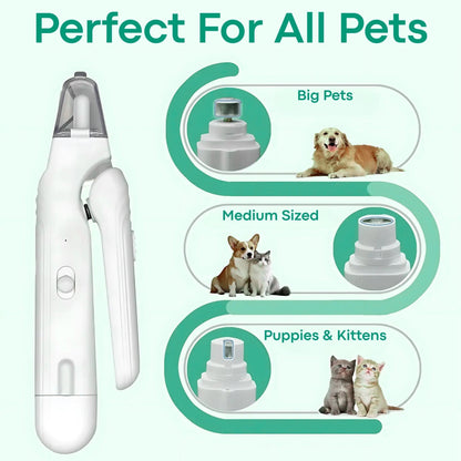 2-in-1 Pets nail grinder and clipper