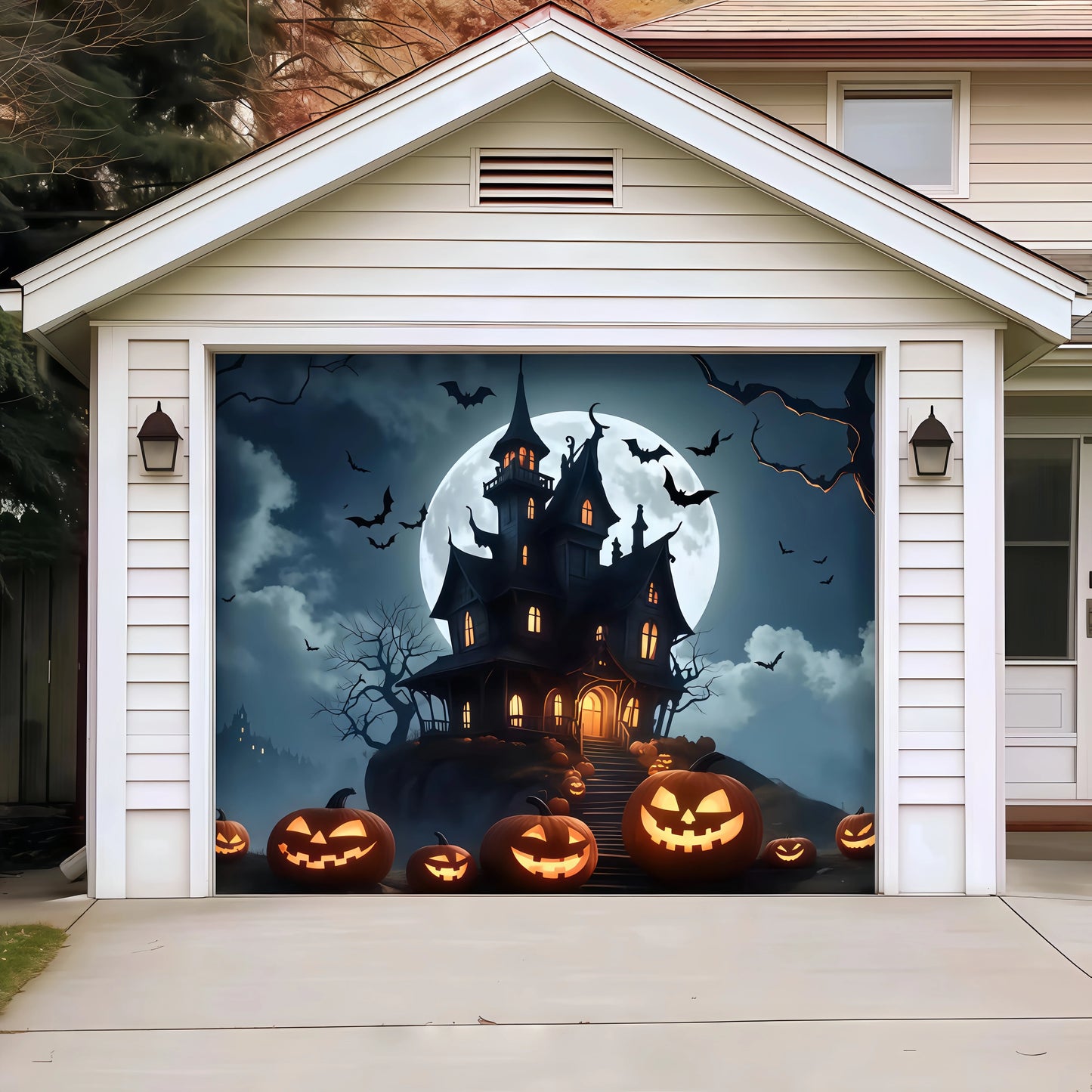 Halloween Garage Door Cover