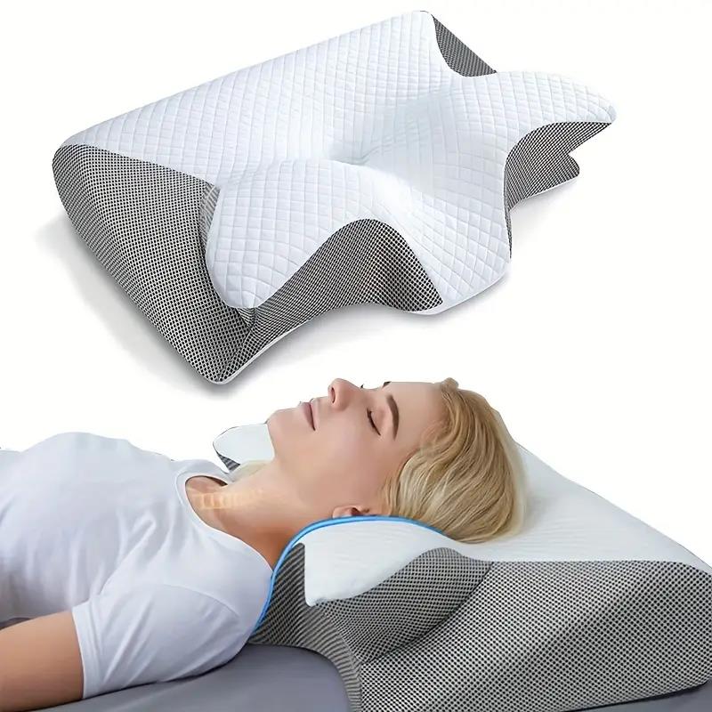 Orthopedic Butterfly Memory Foam Neck Pillow - Comfort & Massage Technology