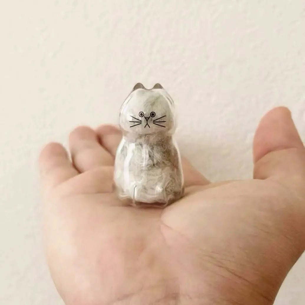 Cat and Dog Hair Keepsake Capsule Pendant Keychain