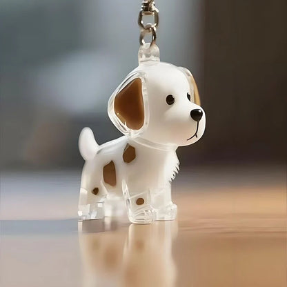 Cat and Dog Hair Keepsake Capsule Pendant Keychain