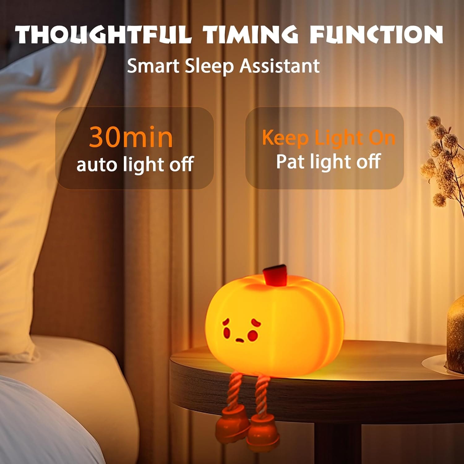 (🎃SPECIAL GIFT🎃)-Cute Silicone Pumpkin Night Light🎃